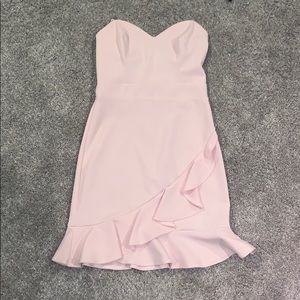 Camille de Vie Strapless pink strapless dress